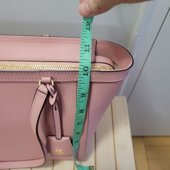 Lauren Ralph Lauren medium pink leather tote - like new - Picture 7 of 13